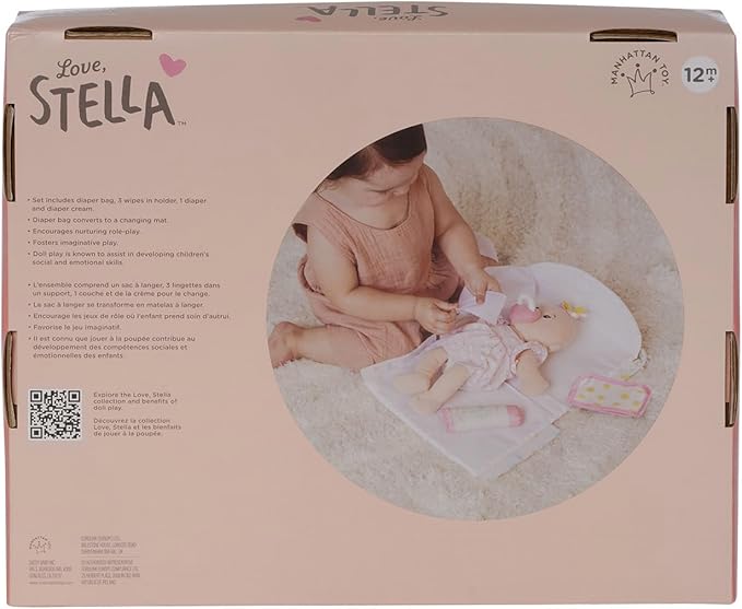 Love, Stella 6-Piece Diaper Bag Changing Mat Combo for Soft Dolls by Manhattan Toy