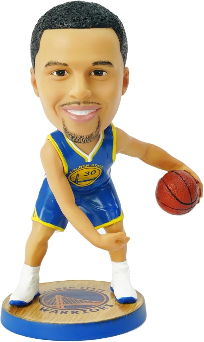 Curry Bobblehead Basketball Action Figure -5.3 in Hand-Painted Resin Collectible Doll - Perfect Sports Fan Gift - Curry in Iconic 30# Jersey