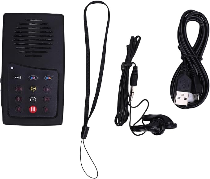 VBESTLIFE Solar Powered Scripture Reader, Portable Audio Bible Player, Built in 8G Capacity, Earphone, for Seniors Kids Adults (Russian, KJV, Hymns)