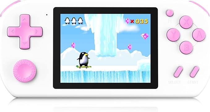 Great Boy Handheld Games for Kids with 218 Retro Video Game 3.0'' Color Screen Rechargeable Arcade Gaming Player,Birthday Xmas Gift (White)