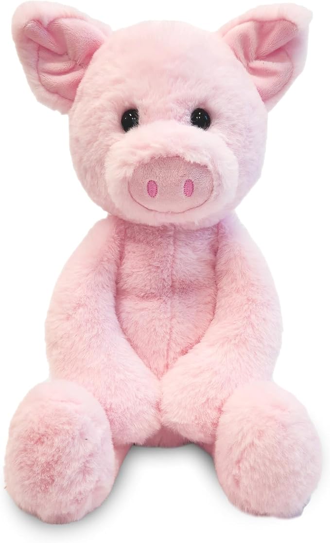 World's Softest Plush Stuffed Animal for Baby, Toddler, Kids, Adults - Adorable Toy Made from Kid-Friendly, Quality Materials - Lushee Pugs Pig, 16"