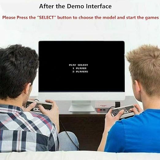 Classic Mini Retro Game Console Built in 620 Video Games,Av Output Plug and Play Game System with Dual Wireless Controllers.