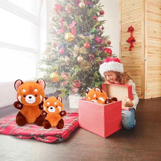 Red Panda Stuffed Animal Cute Red Panda Plush Toy Panda Plushie Christmas Birthday Valentine's Day Gift for Girlfriend Kids Birthday 13.7" Stuffed