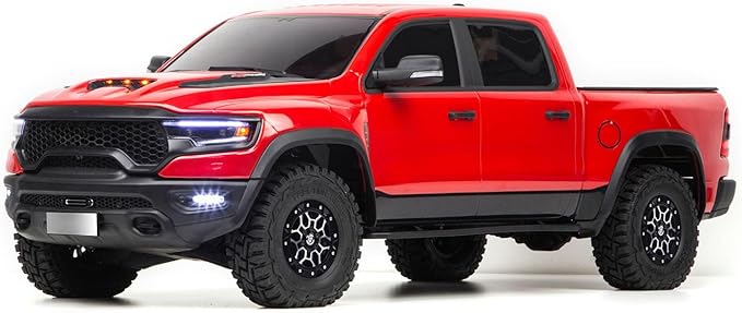 1/8 Radio Control Off Road Car 4WD 2WD Electric RC Vehicle 880 Brushed ESC 775 Brushed Motor Axle Lock Light System Hobby Grade Model for Adult Hobby(Red)