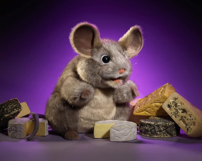 Folkmanis Gray Mouse Hand Puppet