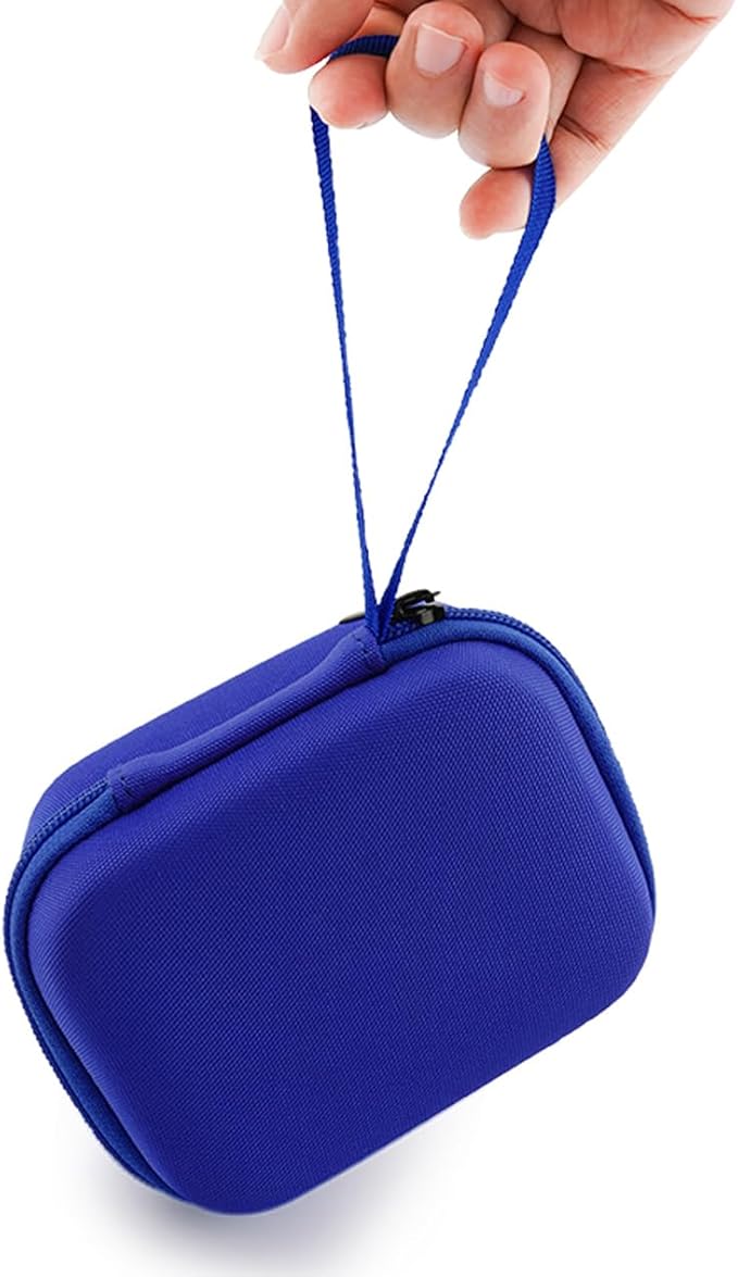 Compatible with Bitzee Hamster Ball Interactive Toy Case, Hard EVA Protective Storage Bag Carrying Box for Virtual Electronic Digital Pet Toy & Dock for Kids Blue (Case Only)