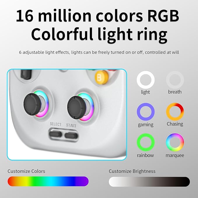 RG406V Android 13 Handheld Game Console 4" HD IPS 8GB RAM No Card RGB Lighting Game Player 5500mAh Battery Multi-Format Support Gray