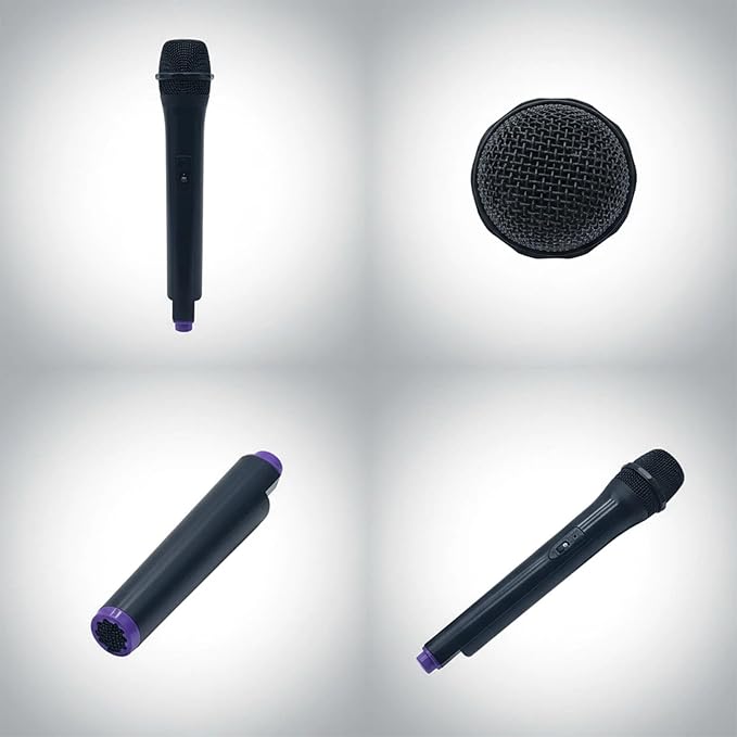 Microphone Prop - Realistic Plastic Mic for Karaoke Practice, Speech Training & Costume Performance
