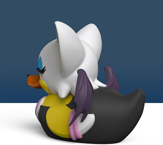 TUBBZ First Edition Rouge The Bat Collectible Vinyl Rubber Duck Figure - Official Sonic The Hedgehog Merchandise - Action TV, Film & Video Games