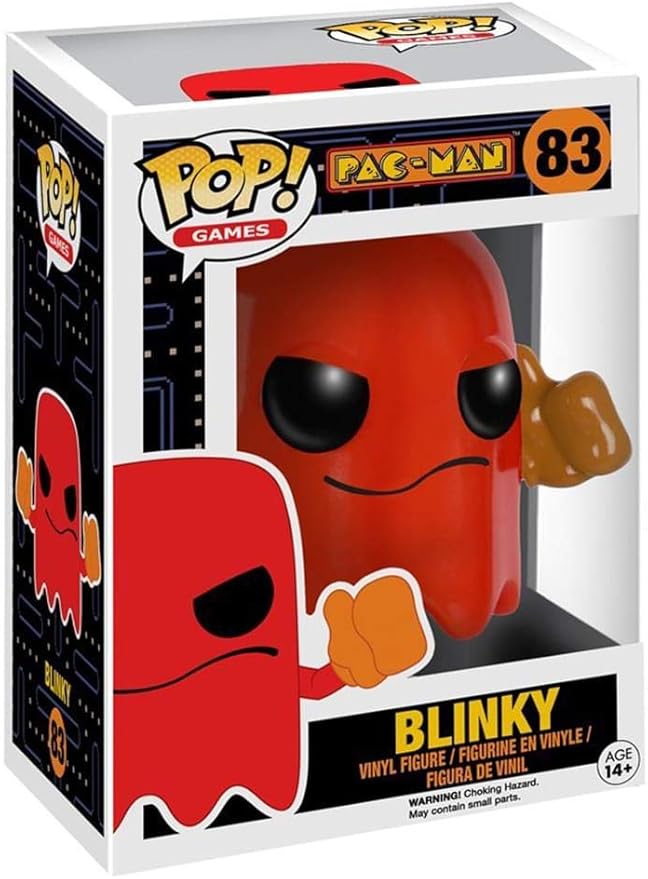 Funko POP Games: Pac-Man - Blinky Action Figure