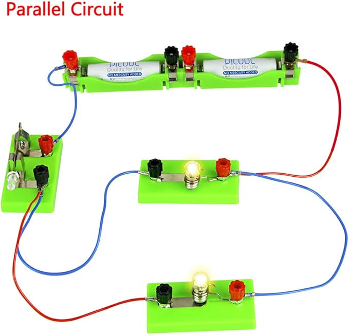 OSOYOO Electricity Circuit Learning Kit for Science Study,Series Circuit Parallel Circuit, Physics Experiments Learning Tool