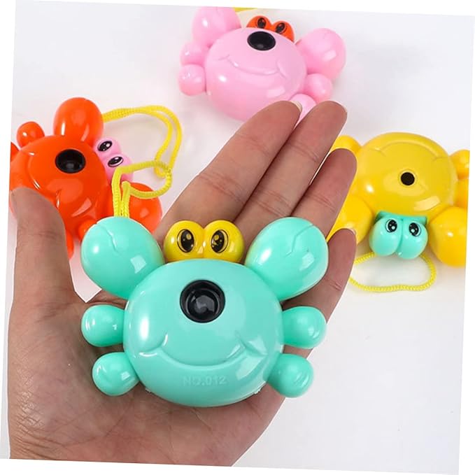 BESTonZON 6pcs Crab Shaped Projection Camera Toy for Boys and Girls Fun Interactive Camera Plaything for Boys and Girls Encourages Imaginative Play and Parent-boy Girl Bonding