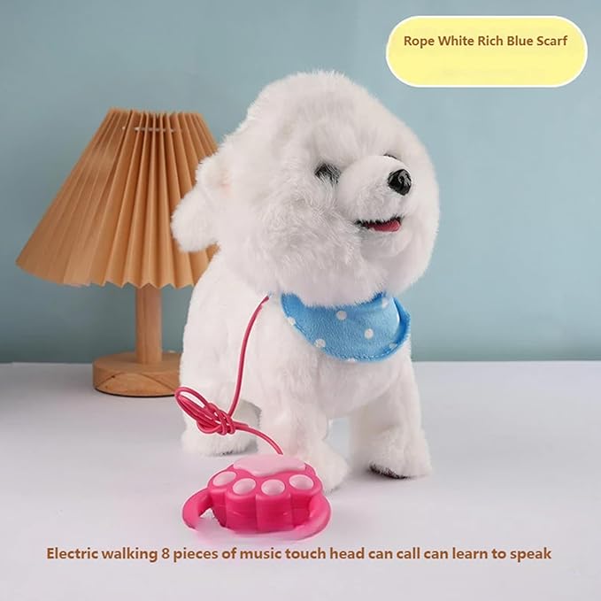 AI Puppy Robotic Dog for Kids, Interactive Robotic Puppy That Walks, Barks & Licks - Smart Companion Toy, Lifelike Pet with Voice Learning