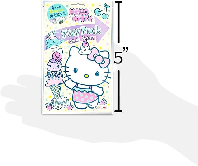 Hello Kitty Party Favors Pack - Bundle with 12 Play Packs with Stickers, Coloring Books and Crayons Party Supplies Set
