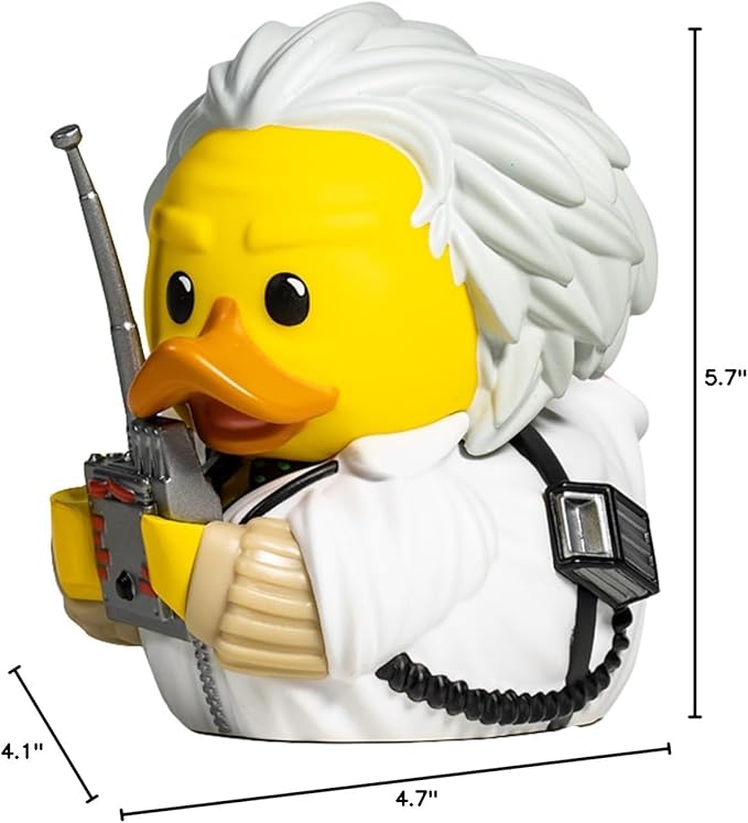 TUBBZ Boxed Edition Doc Brown Collectible Vinyl Rubber Duck Figure - Official Back to The Future Merchandise - TV, Movies & Video Games