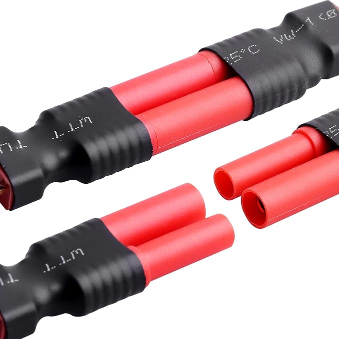 Hobbypark Deans T Plug to HXT 4mm Connector Adapter RC Lipo Battery/Charger Adapter Converter for Redcat RC Cars Trucks Crawlers Buggies(3-Pack)