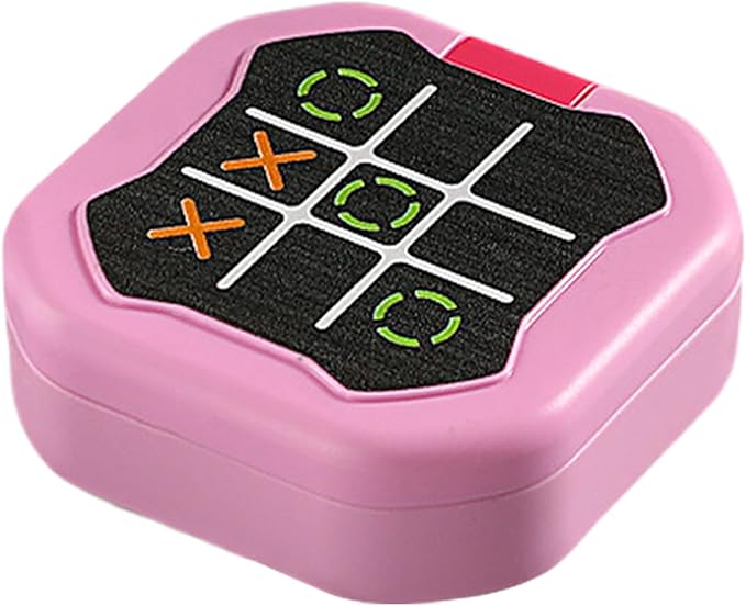 Electronic Puzzle Console Game - Handheld Brain Challenge Toy for Kids | LCD Screen with Interactive Logic Matching System, Portable Memory Training Device for Travel Entertainment 4.13x3.86x1.77 in