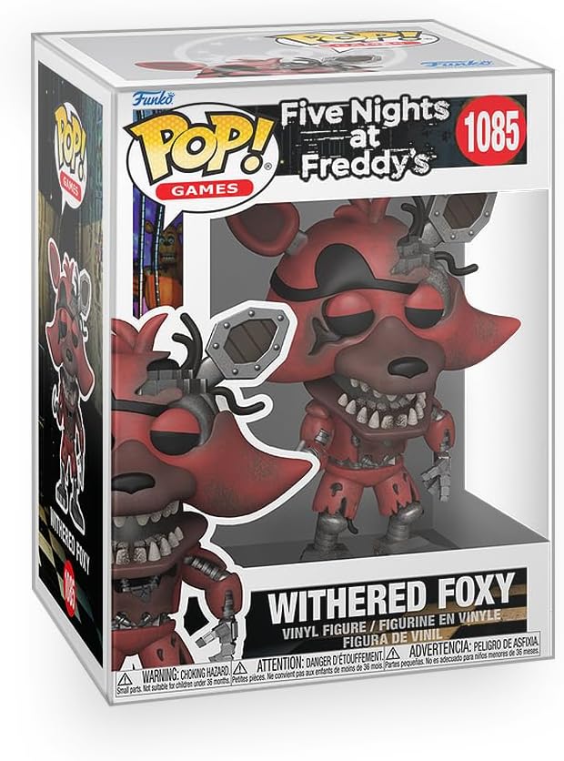 Funko Pop! FNAF: Five Nights at Freddy's - Withered Foxy Vinyl Figure Collectibles Bundled with Box Protector