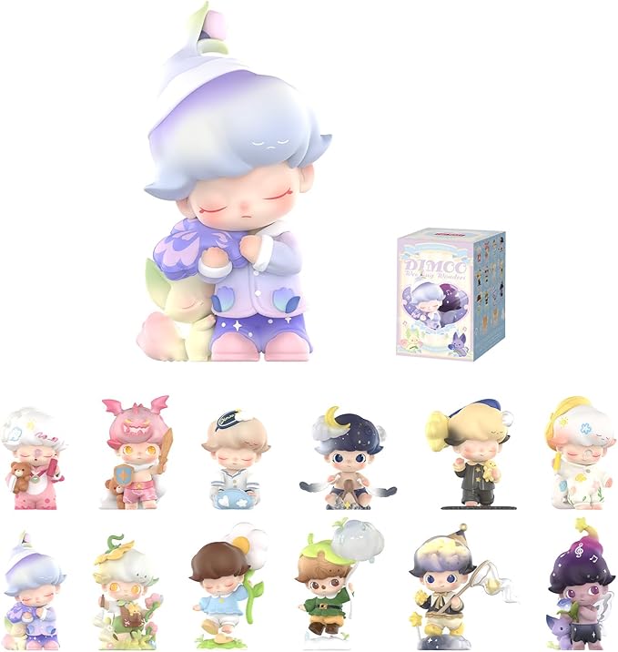 POP MART DIMOO Weaving Wonders Series Figures, DIMOO Blind Box Figures, Random Design Action Figures Collectible Toys Home Decorations, Holiday Birthday Gifts, Single Box