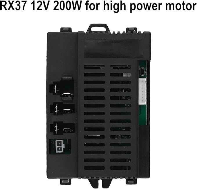 2.4G RC Remote Control Receiver 6V 12V 24V Electric Motor Controller Compatible for Children Electric Toy Car with Battery Installation Instructions(RX37 12V Receiver)