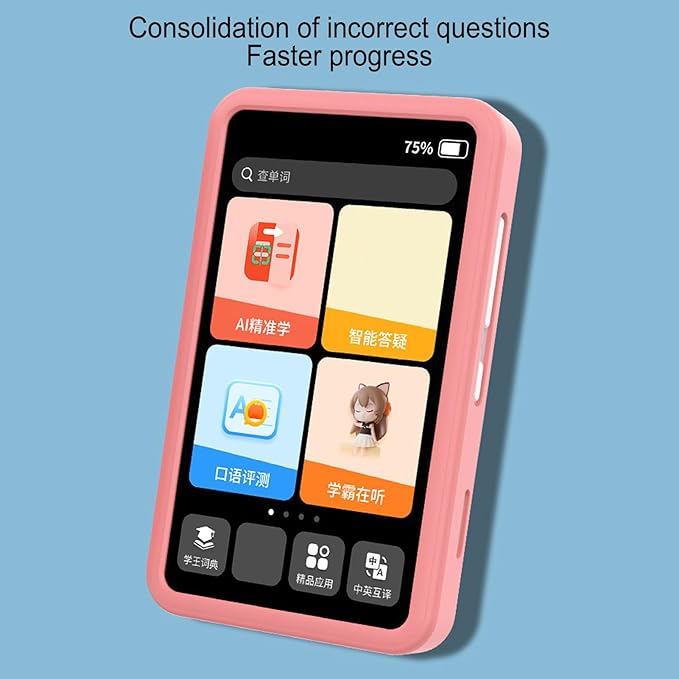 Smart Learning Tablet for Kids Multifunctional Auto Grading Questions Collection Tutoring Machine with Ebbinghaus Memory Method Classroom Synchronous Tutoring Oral Evaluation ABS