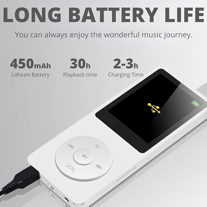 Mp3 Mp4 Player for Kids, MP3 Player with 1.8in HD Screen, FM Radio, Earphone, Portable HiFi Audio Player with Voice Recorder Video Photo Viewer E Book Games (Green)