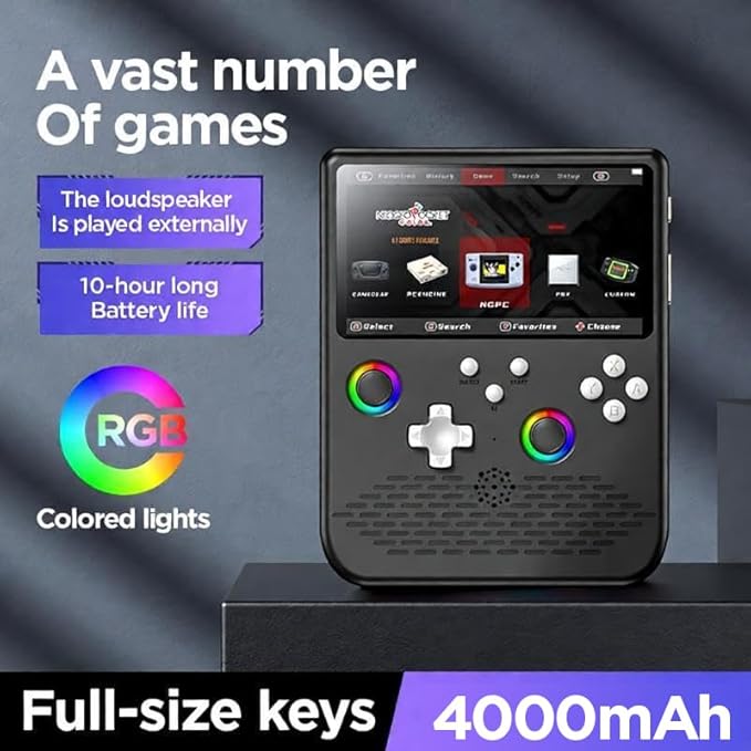 Retro Handheld Game Console, 64G, 5.0 Inch IPS HD Screen, Linux System, Portable Mini Console