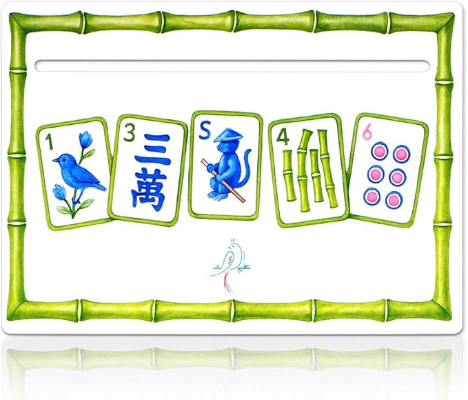Adkoat® 4PCS Large Mahjong Line Finder - Mah Jongg Card Reader Guided Overlays Tracker - ADHD Dyslexia Aid Tool - Marker Reading Ruler - Warterproof & Portable Mah Jongg Accessories and Gifts
