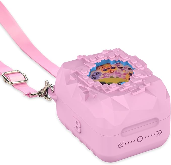 Silicone Case for Bitzee Magicals Interactive Toy Digital Pet, Protective Skin Cover for Bitzee Magicals Virtual Electronic Digital Pet Accessories (Pink)