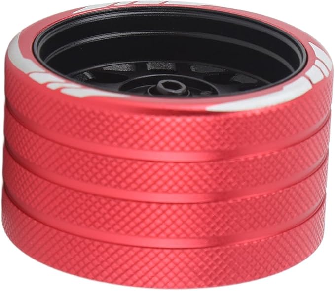 Acouto Lightweight Aluminum Alloy Remote Control Handwheel with Simulation Disc for NB4 RC Car - Enhance Performance & (B Type)