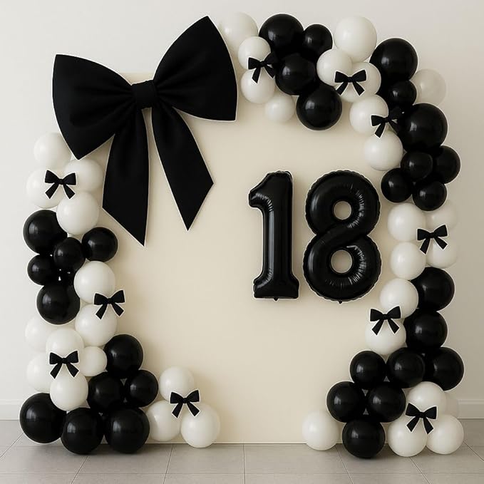 50 Number Balloons, Foil 40 Inch Black 50th Birthday Party Decoration for Men & Women, Big Number Balloons Party Supplies for Engagement Wedding Anniversary