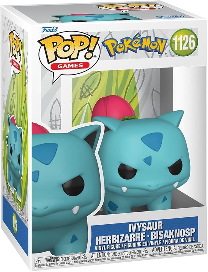Funko Pop! Games: Pokemon - Ivysaur - Collectable Vinyl Figure - Gift Idea - Official Merchandise - Toys for Kids & Adults - Video Games Fans - Model Figure for Collectors and Display