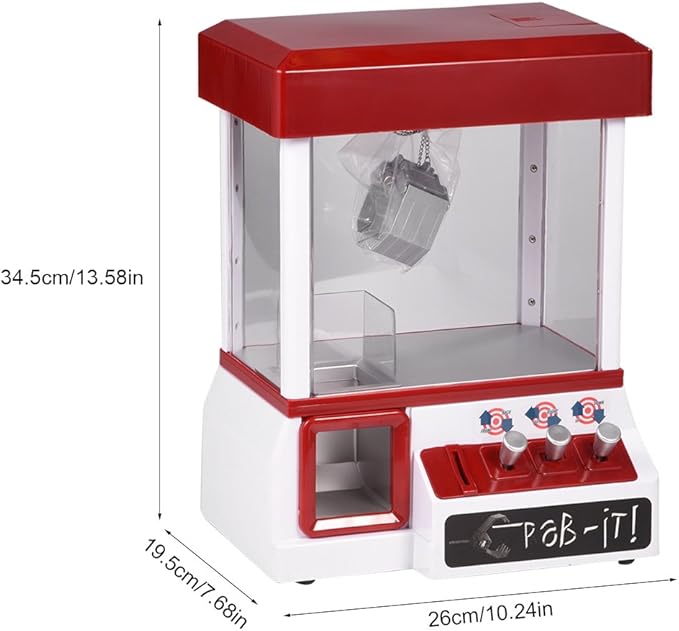 Mini Dolls Machine Toys,Electronic Claw Machine Game with Music Children Kids