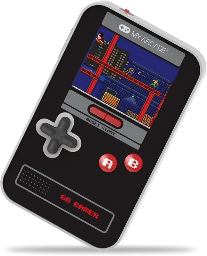 My Arcade Go Gamer Classic-RED: Portable Electronic Game Console with 300 Games, Full Color 2.5" Screen-Fun for The Whole Family (DGUN-3909)