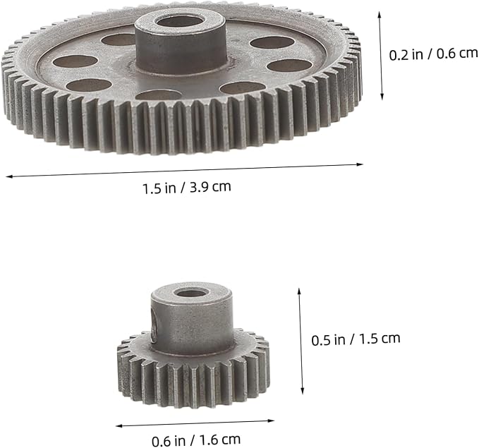 1Set Scale Gears Upgrade Parts for Enhanced Performance and Stability Remote Control Vehicles