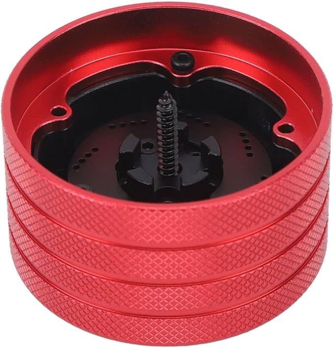 Acouto Lightweight Aluminum Alloy Remote Control Handwheel with Simulation Disc for NB4 RC Car - Enhance Performance & (B Type)