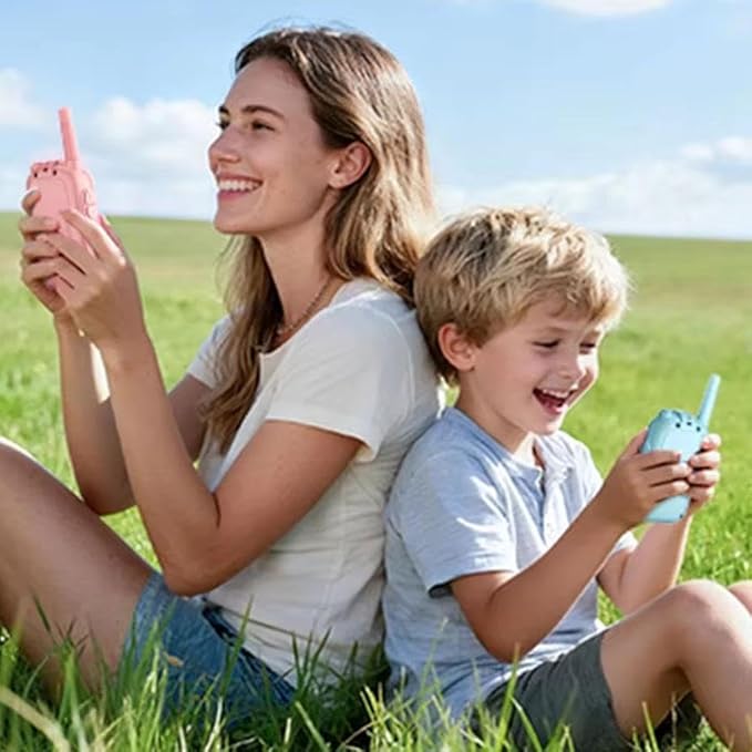 Video Walkie Talkies for Kids,2 Pack Rechargeable Video Intercom Kids Walkies Talkies, Indoor Outdoor Toys for Family Games, Outside, Camping, Hiking for Boys Girls Ages 3-12