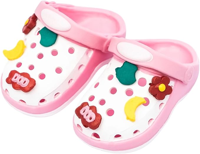 Doll Shoes, Premium Fashion Shoes for 17 Cm Doll Accessories Easter Gifts,Doll Dress Up Decoration Accessories Easter Gifts Wings (Pink