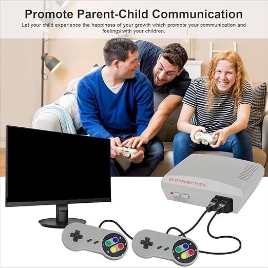 Classic Retro Game Console with 648 Built-in Games & Dual Controllers Plug & Play HDMI Gaming System for TV Ideal Gift for Family and Friends