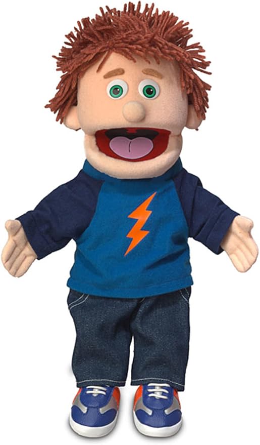 14" Tommy, Peach Boy, Hand Puppet, by Silly Puppets