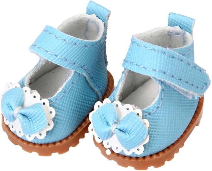 3 Pairs of Doll Shoes Suitable for 17cm Dolls, 3 Colors Suitable for Different Clothing Styles, 17cm Doll Accessories (Colors C)