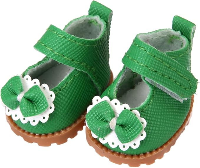 3 Pairs of Doll Shoes Suitable for 17cm Dolls, 3 Colors Suitable for Different Clothing Styles, 17cm Doll Accessories (Colors A)