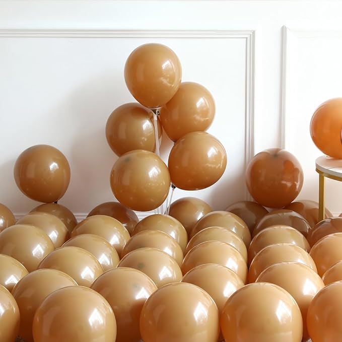 Bear Balloon Garland Arch Kit 121pcs Sand White Brown and Bear Foil Woodland Animal Balloons for We Can Bearly Waits Bear Theme Birthday Party Supplies