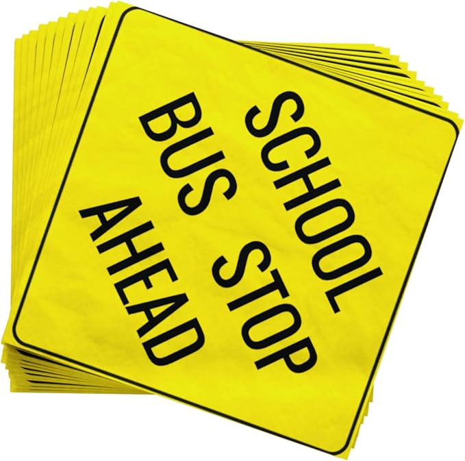 School Bus Deluxe Party Supplies Pack (122 Pieces for 16 Guests) - School Bus Party Supplies, School Bus Birthday Plates and Napkins, School Graduation Decorations, Transportation Party, Blue Orchards