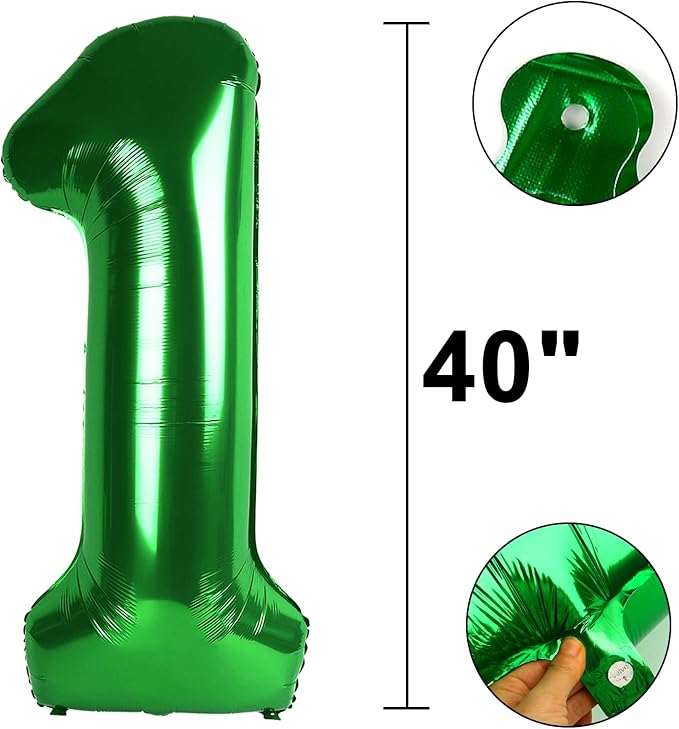 40 Inch Green Number 16 Digital Balloon,Jumbo Mylar Foil Helium Balloon for 16 Balloons for Birthday Party,Wedding Anniversary Party Decorations