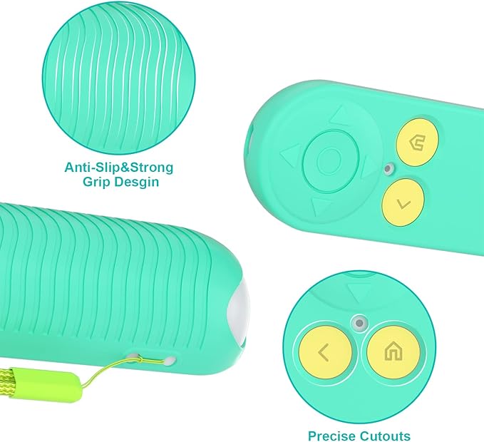 Silicone Cover Case for Nex Playground Game System Remote,Anti-Slip Scratch Shock,Remote Soft Protective Sleeve with Lanyard for Nex Playground Accessory(Green)