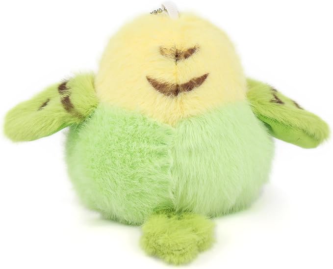3.9 inches Parakeet Plush Toy Bird Stuffed Animal Plush Toy Holder Bag Pendant Party Christmas Birthday Valentine's Day Gifts Toys for Kids Girlfrends