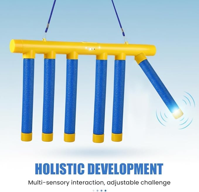 Reflex Drop Sticks Challenge Game, Reaction & Catching Sticks Game for Kids & Adults, 2026 New Hand-Eye Coordination Training Toy, 3 Adjustable Speeds, Family Party & Indoor Outdoor Fun (Yellow)