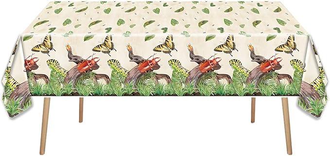 OULUN Bug Party Decorations Tableware, 20 Plates and 20 Napkins and Tablecloth86 '' x 51'' Birthday Party Decorations