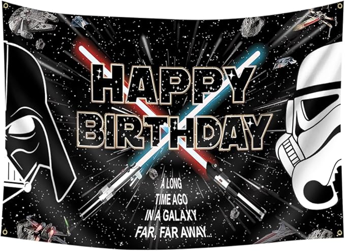 60 x40inch Star Galaxy Backdrop Tapestry for Birthday Party Decorations Universe Wars Background Galaxy Party Decorations Star Banner Birthday Party Supplies for Kids